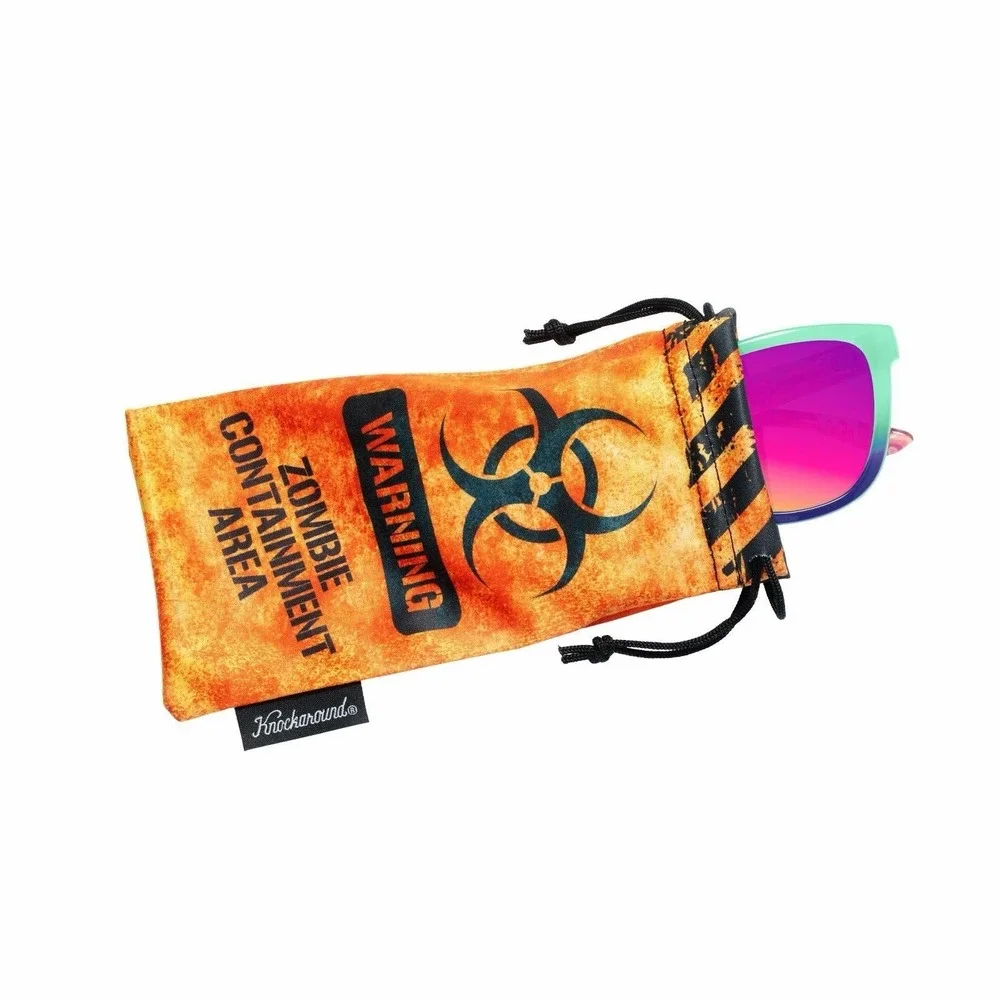 Knockaround Premiums Knock Em Dead Green Polarized Sunglasses Zombie Theme